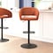 Flash Furniture Cognac Vinyl Adjustable Height Barstool CH-122070-BRBK-GG - alternate 1